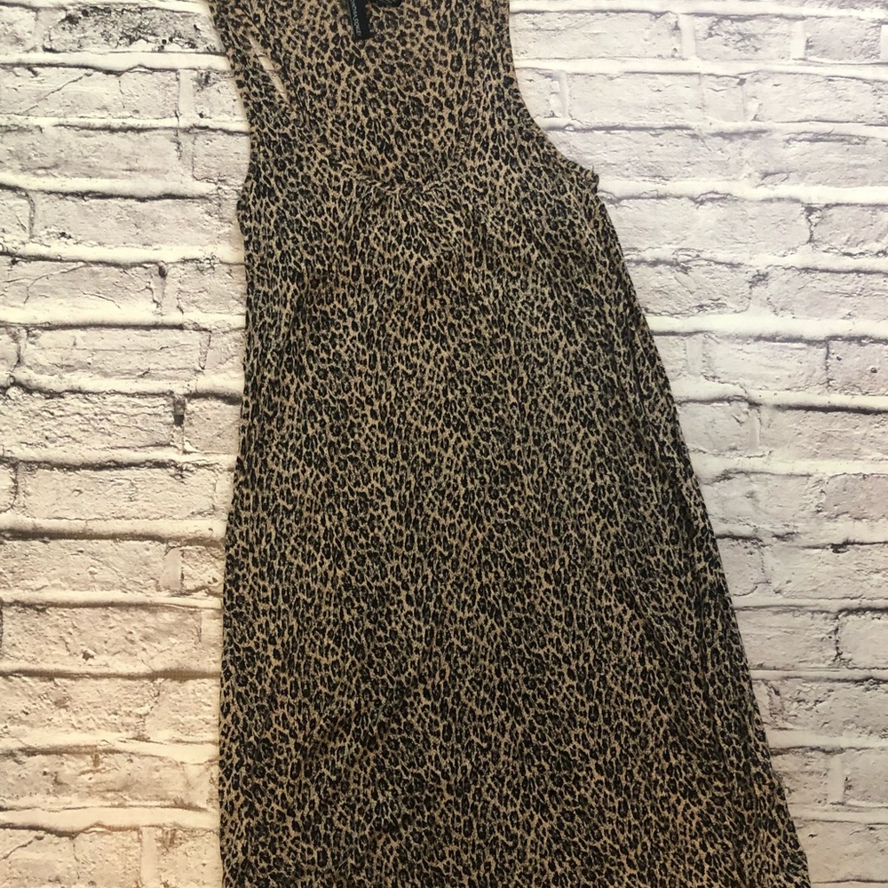 Leopard print comfy dress